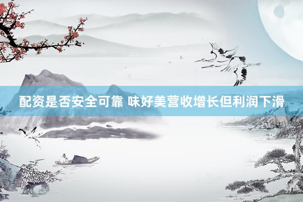 配资是否安全可靠 味好美营收增长但利润下滑